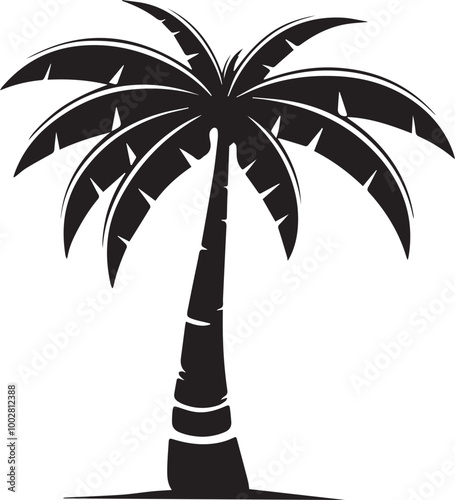 Tree icon silhouette vector style.