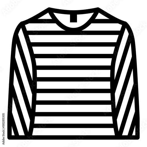 Long sleeve icon. Simple shirt vector illustration.