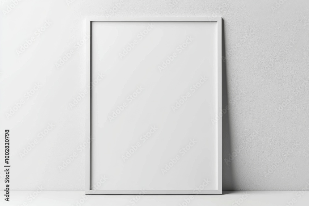 A3 Poster Mockup on White Background created with Generative AI A3 Poster Mockup on White Background created with Generative AI