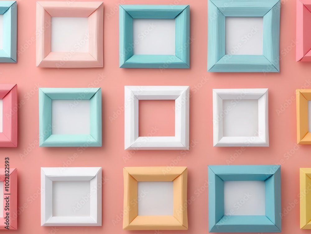Set of origami photo frames, folded from patterned paper, origami frames, photo gift Set of origami photo frames, folded from patterned paper, origami frames, photo gift