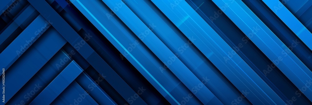 Obraz premium Abstract blue diagonal stripes background.