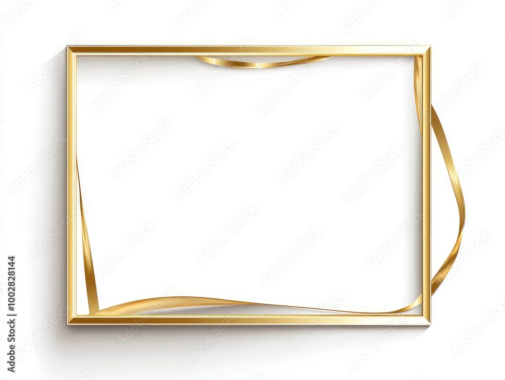 gold frame isolated on white gold frame isolated on white