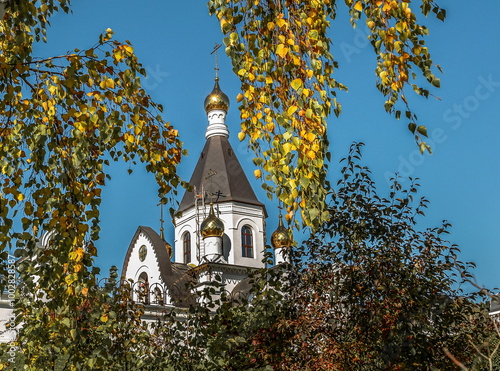  Bell tower in the Holy Dormition Monastery in Krasnoyarsk