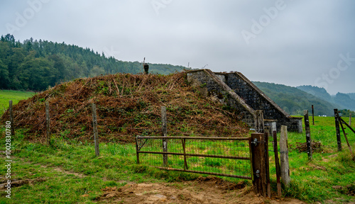 Bunker in Hastiere, Southern Belgium close to river Meuse and the French border
 photo