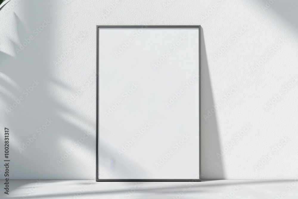 A3 Poster Mockup on White Background created with Generative AI A3 Poster Mockup on White Background created with Generative AI