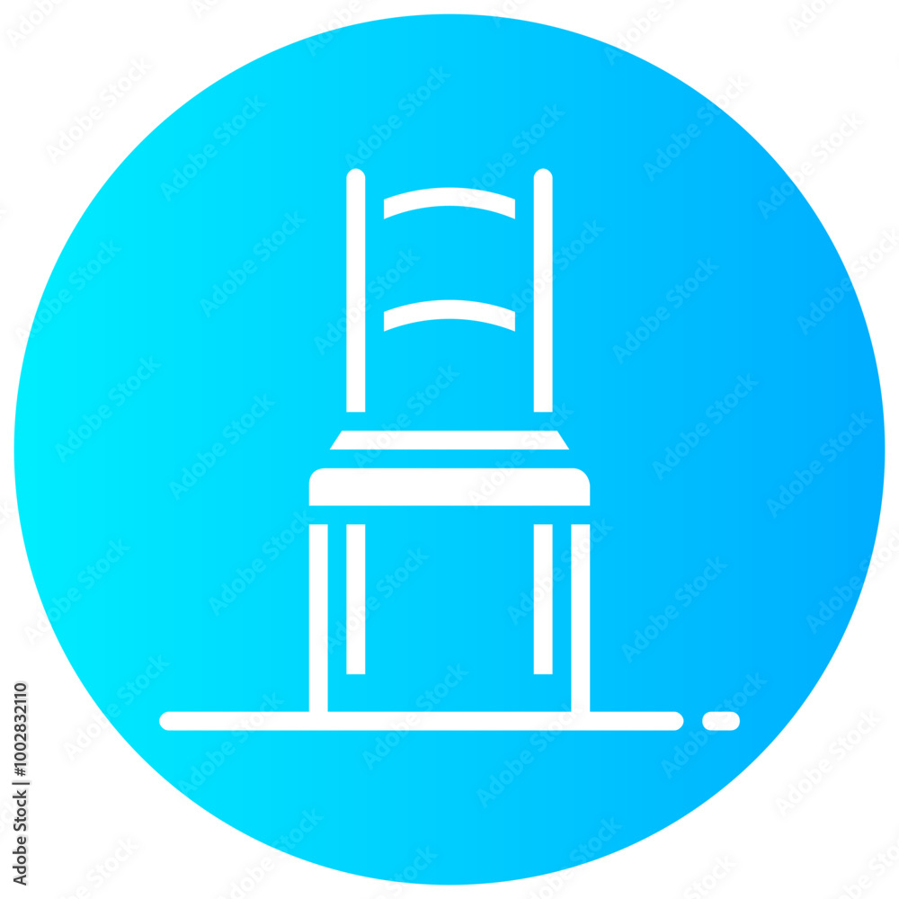 dining chair round glyph vector icon dining chair round glyph vector icon