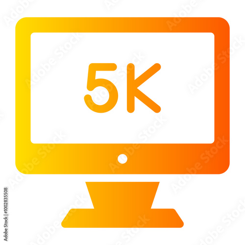 5k gradient icon