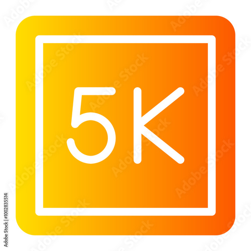 5k gradient icon