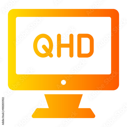 television gradient icon