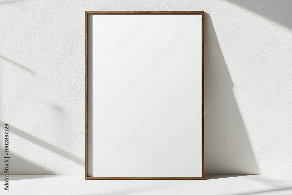 A3 Poster Mockup on White Background created with Generative AI A3 Poster Mockup on White Background created with Generative AI
