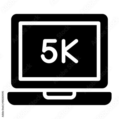 5k glyph icon