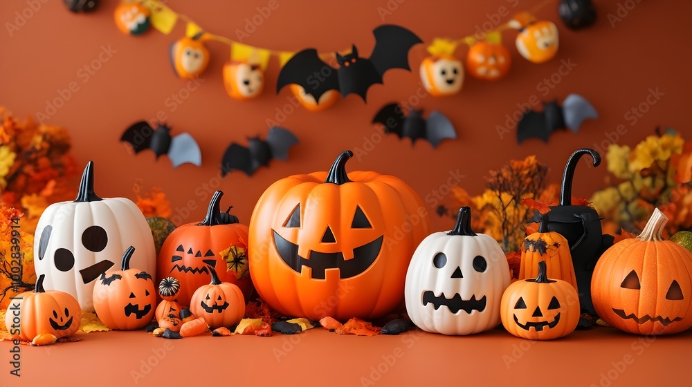Festive Halloween and Costumes for a Spooky Cheerful jack o lanterns bats spiders Festive Halloween and Costumes for a Spooky Cheerful jack o lanterns bats spiders