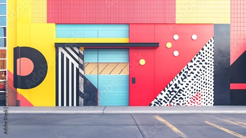 Striking and visually captivating signage decor featuring bold typography vibrant colors and a modern minimalist aesthetic  This design emphasizes storewide sales discounts photo