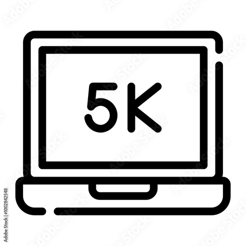 5k line icon