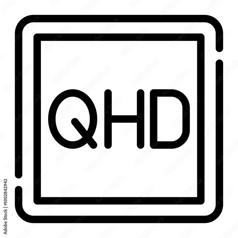 qhd line icon qhd line icon
