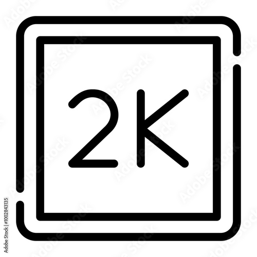 2k line icon photo