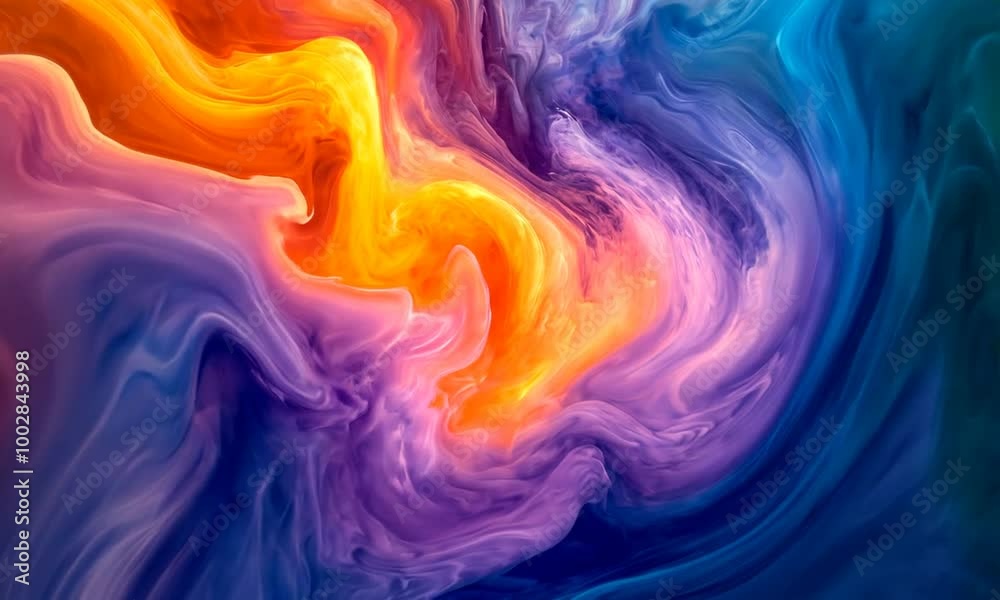 Abstract Swirling Colors