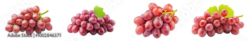 Vibrant red grapes, lush vineyard, glistening dew, rich texture, inviting sweetness, perfect for snacking or winemaking, seasonal harvest delight