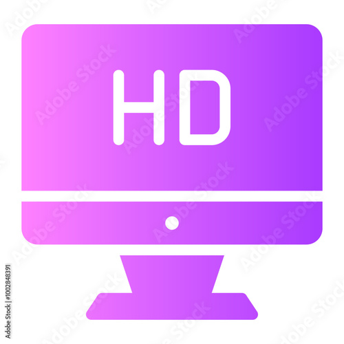 television gradient icon
