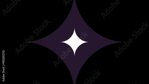 Star glitter transition animation, expanding to fill the screen and returning to the beginning. There are five color style options.Alpha channel only on 4K