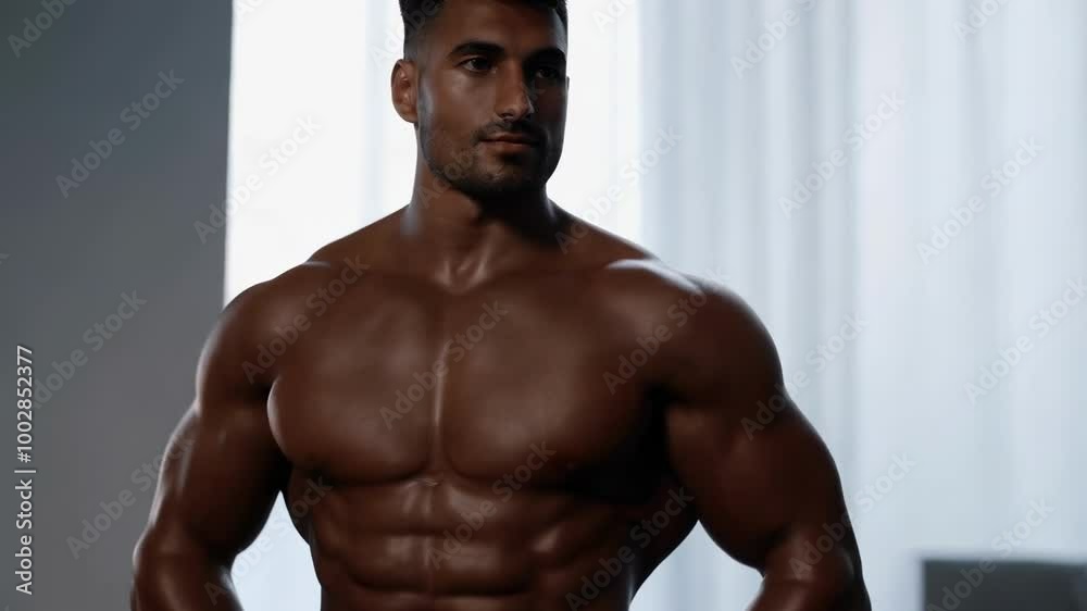 A man with a pumped-up torso AI A man with a pumped-up torso AI