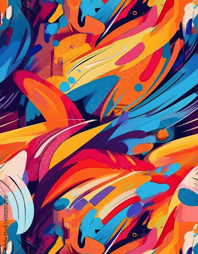 Abstract colorful art