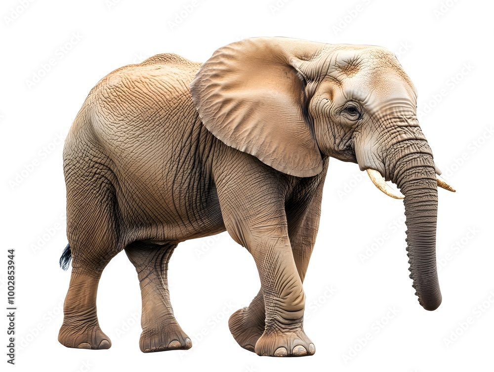 Obraz premium Majestic Elephant in Natural Habitat Showcasing Powerful Presence