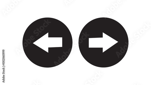 right left arrows symbol