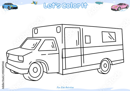 Lets color it ambulance car 3