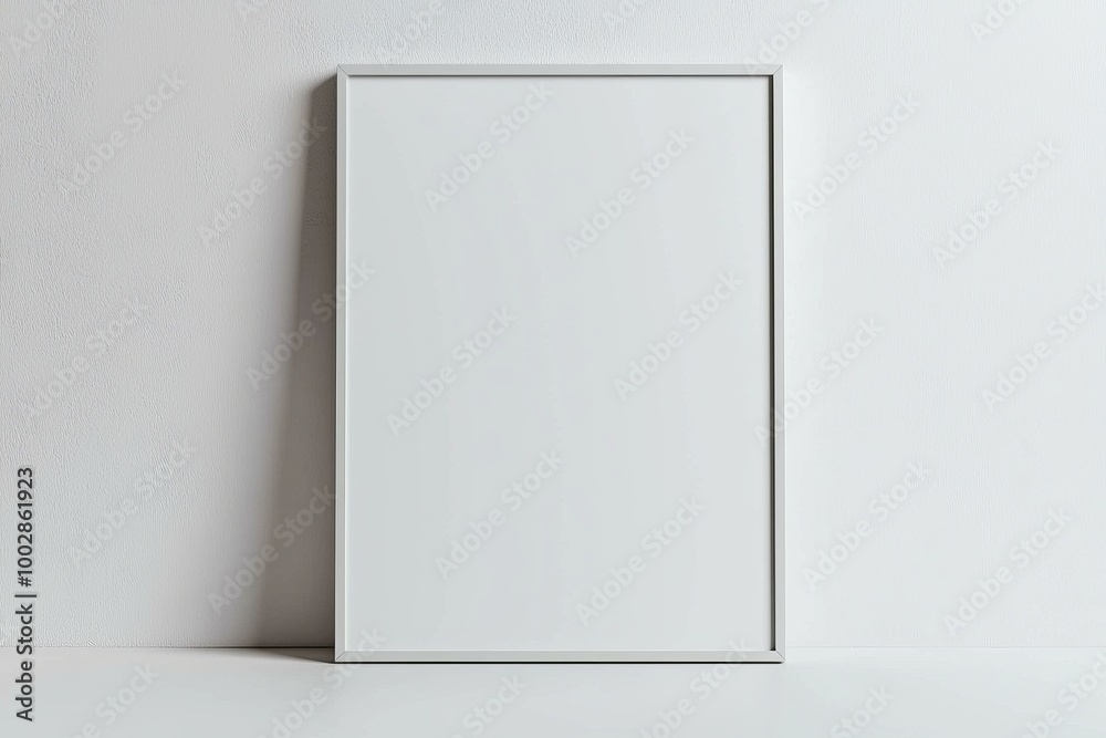 A3 Poster Mockup on White Background created with Generative AI A3 Poster Mockup on White Background created with Generative AI