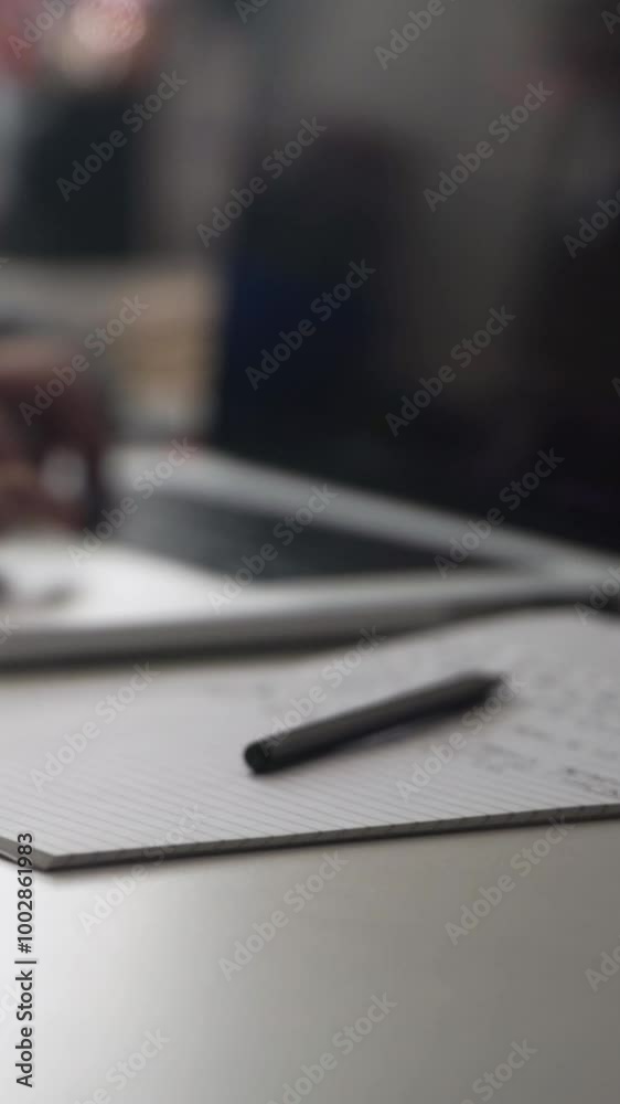 Remote Work: Man Creating Ideas Through Journaling Remote Work: Man Creating Ideas Through Journaling