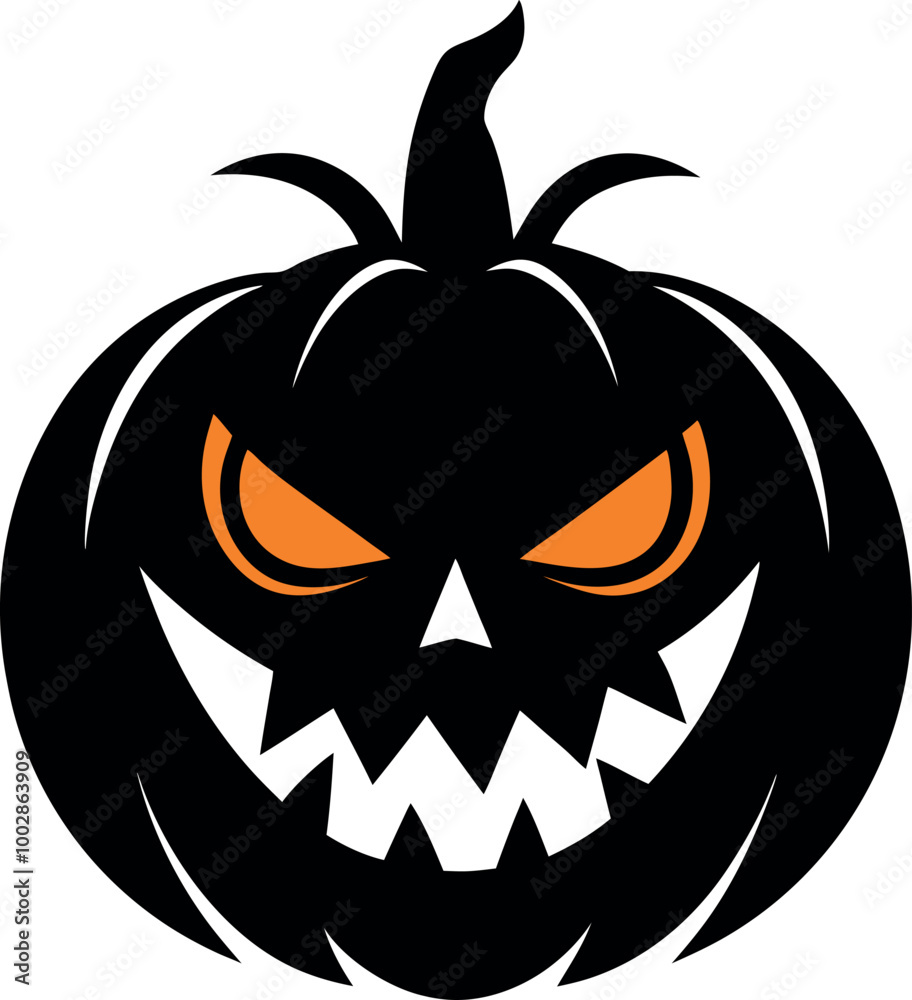 Fototapeta premium halloween pumpkins on white background