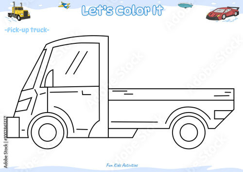 Lets color it Pick-up Truck 2