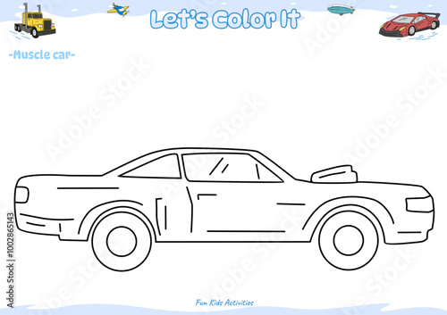 Lets color it muscle car 3