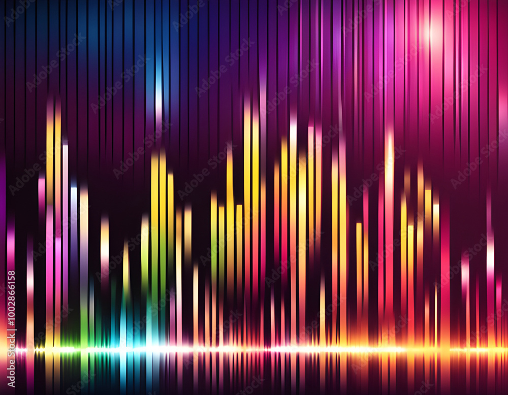glowing audio song equalizer for disco party vector background glowing audio song equalizer for disco party vector background