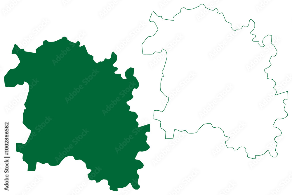 Sirsa district (Haryana State, Republic of India) map vector illustration, scribble sketch Sirsa map Sirsa district (Haryana State, Republic of India) map vector illustration, scribble sketch Sirsa map