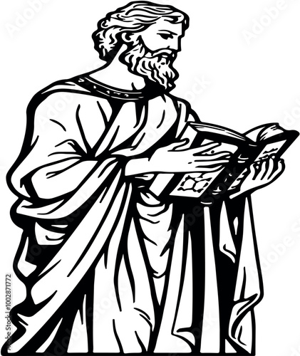Saint's Day icon on transparent background