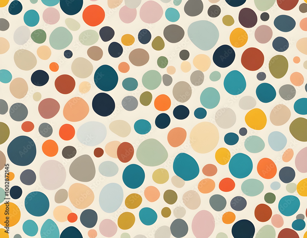 Seamless light colored irregular polka dot background Seamless light colored irregular polka dot background