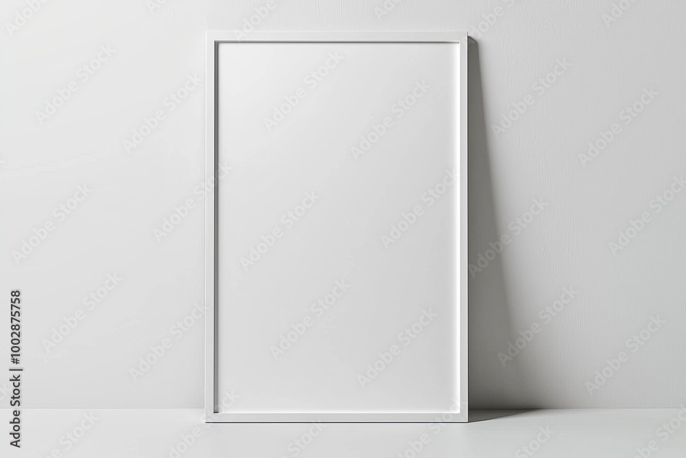 A3 Poster Mockup on White Background created with Generative AI A3 Poster Mockup on White Background created with Generative AI