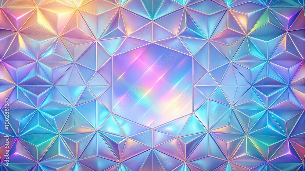 A vibrant and futuristic holographic background A vibrant and futuristic holographic background