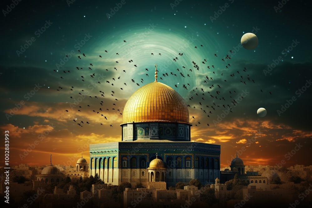 Fototapeta premium Al-Aqsa Mosque, Dome of the Rock