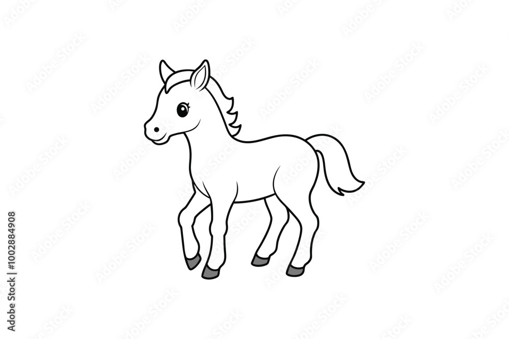 Horse silhouette vector style Horse silhouette vector style