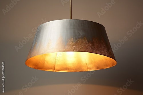 Wallpaper Mural Modern design pendant lamp with LED bulb, isolated on white background. 3D illustration Torontodigital.ca
