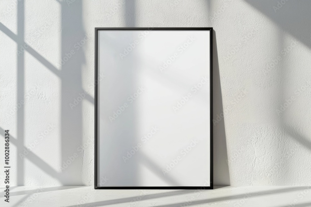 A3 Poster Mockup on White Background created with Generative AI A3 Poster Mockup on White Background created with Generative AI
