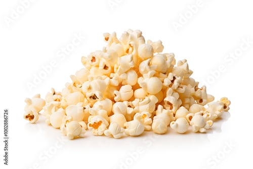 popcorn isolated on white background.