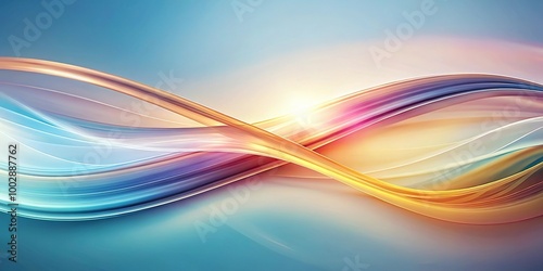 Wallpaper Mural Abstract aerial pattern with smooth flowing curves Torontodigital.ca