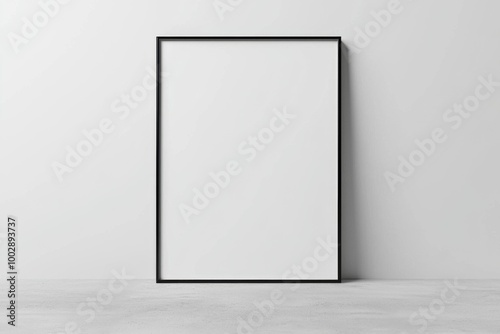 A3 Poster Mockup on White Background created with Generative AI