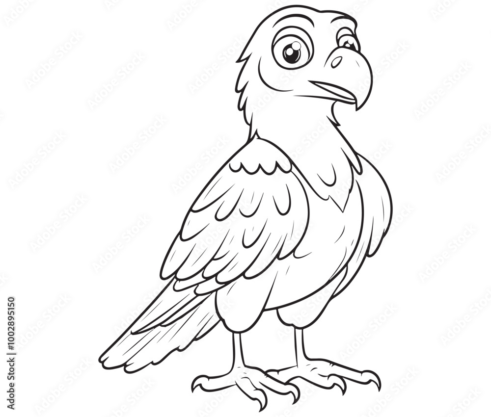 Illustration of an eagle, Hawk vector, Outline eagle vector Illustration of an eagle, Hawk vector, Outline eagle vector