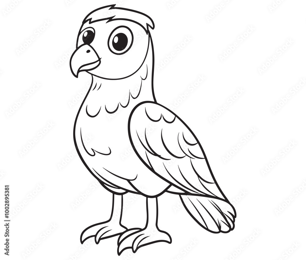 Illustration of an eagle, Hawk vector, Outline eagle vector Illustration of an eagle, Hawk vector, Outline eagle vector