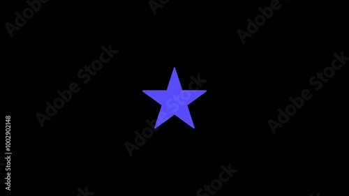 Star shape transition animation. There are five color style options. suitable for editing incoming and outgoing videos. Alpha channel only on 4K photo